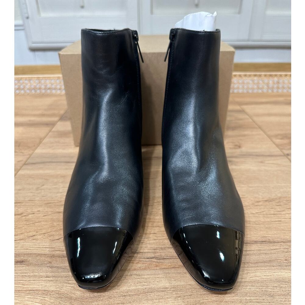 Veronica Beard Womens Cecile Leather Booties Black Size 8 NWOB Classic Versatile - Picture 5 of 16